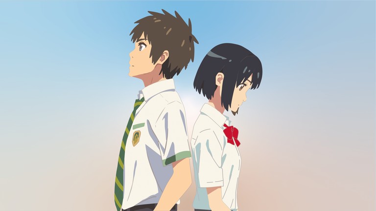 Beautiful Kimi No Na Wa 5K Wallpaper of Mitsuha and Taki