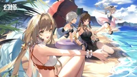 Hermoso Wallpaper de Tower of Fantasy en la Playa – Descarga Gratis