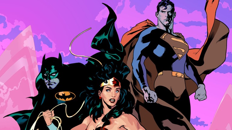 Explore Iconic DC Universe Wallpaper Featuring Batman, Superman, and Wonder Woman