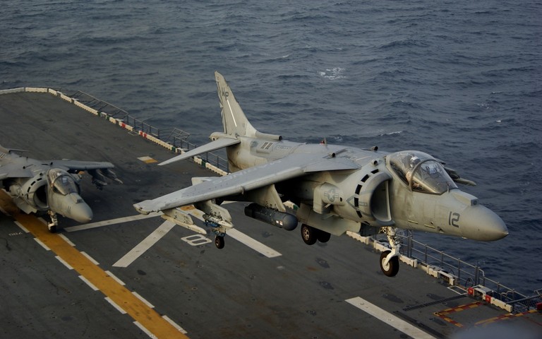 Experience the Thrill of the Harrier Jump Jet in Action