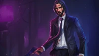 Arte de fan inspirado en John Wick: Descarga de fondo exclusiva