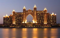 Skyline Nocturne Éblouissant d'Atlantis, The Palm