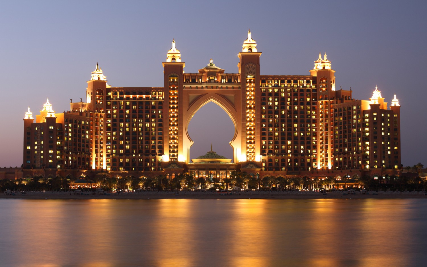 Breathtaking Night Skyline of Atlantis, The Palm