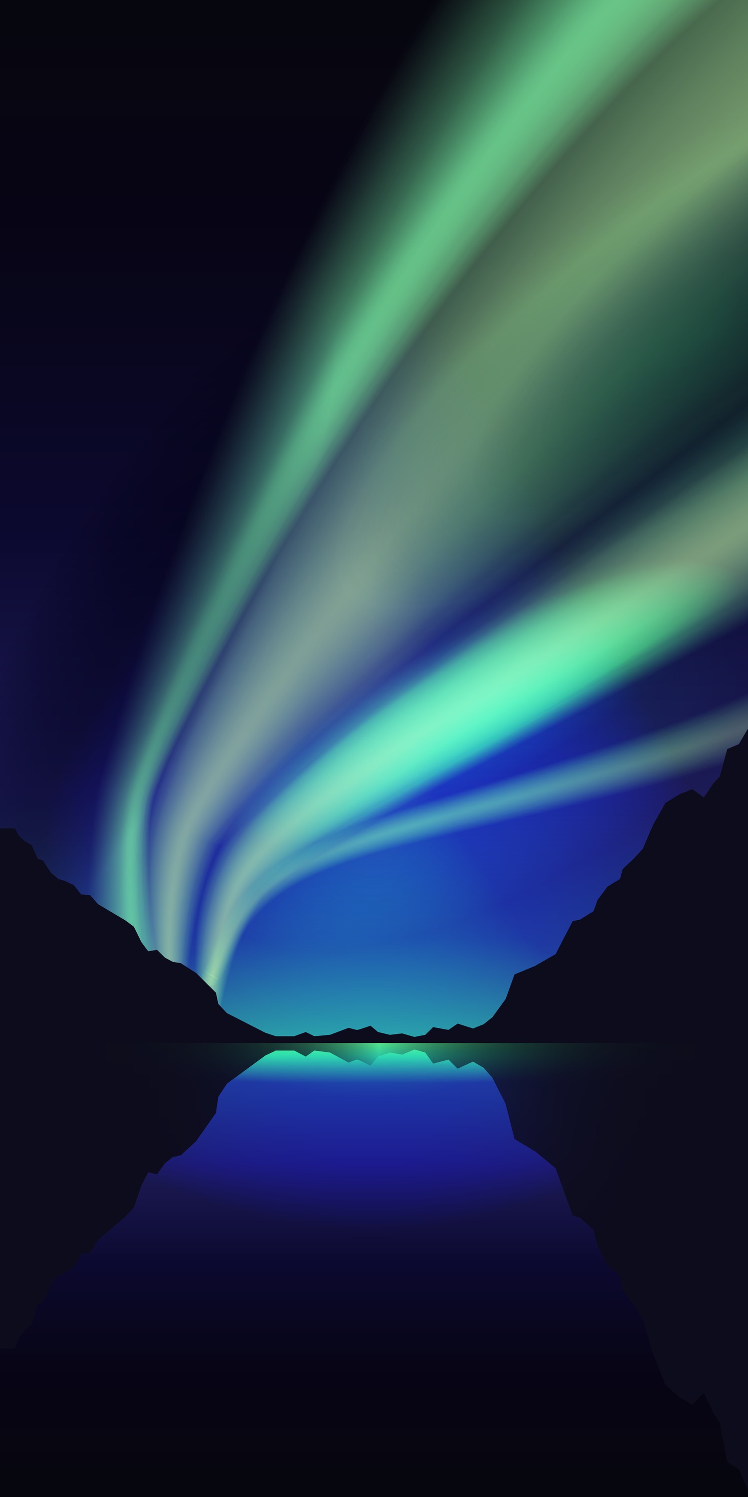 Download Stunning Aurora Landscape Wallpaper