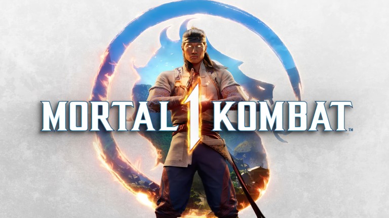 Mortal Kombat 1 Wallpaper Featuring Fire God Liu Kang