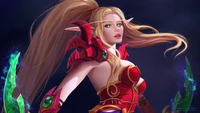 Explora a Valeera Sanguinar - Un Deslumbrante Wallpaper de World of Warcraft