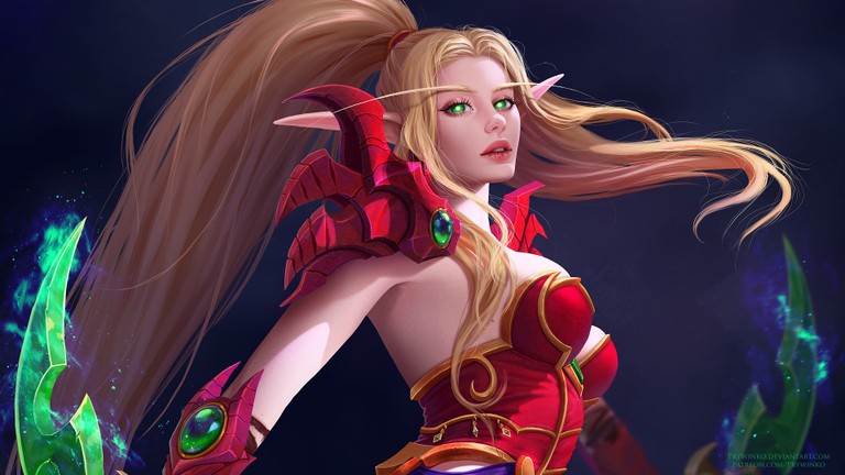 Explore Valeera Sanguinar - A Dazzling Wallpaper from World of Warcraft