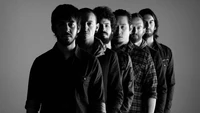 Fondo de pantalla en blanco y negro de Linkin Park