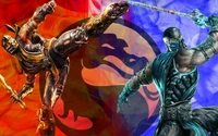 Impresionante fondo de pantalla de Mortal Kombat: Scorpion vs. Sub Zero