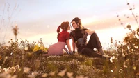 Descargar impresionante fondo de pantalla de Zack Fair y Aerith Gainsborough