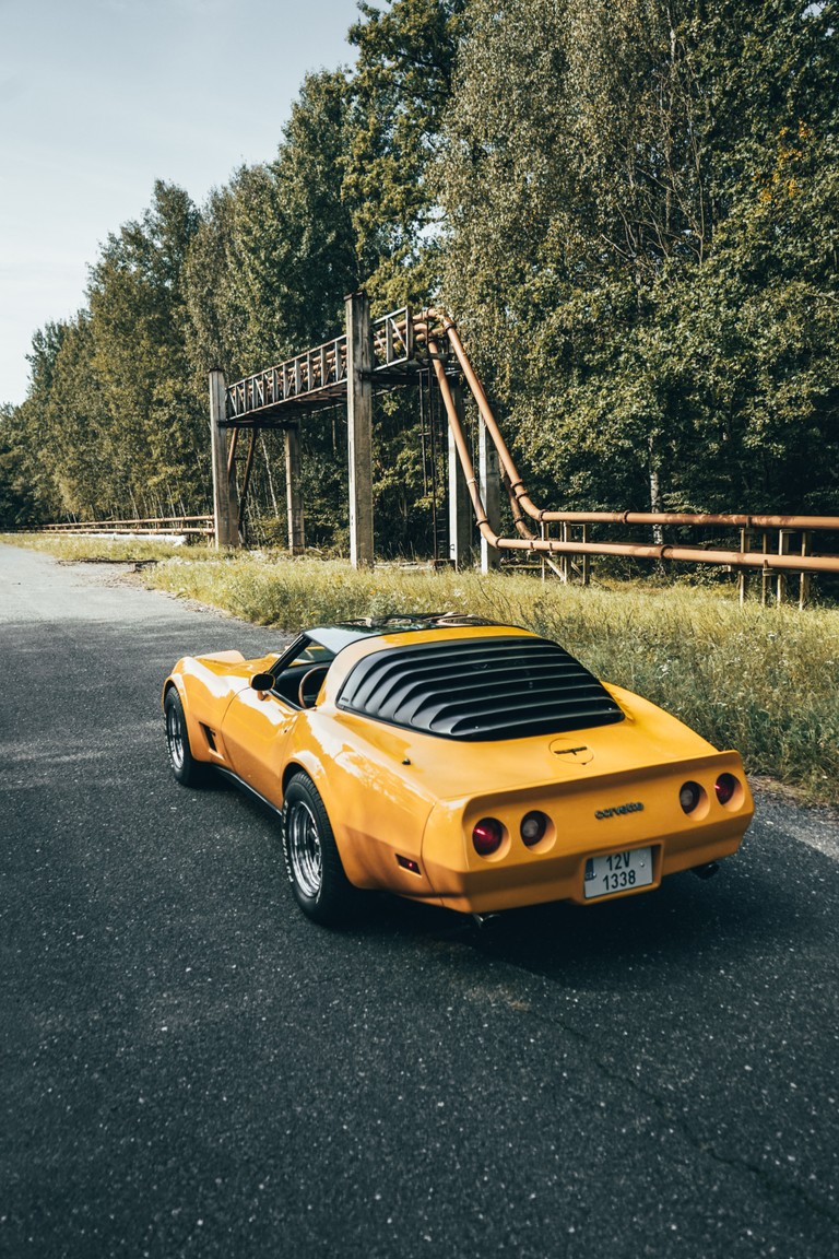 Explore Our Exclusive Yellow Muscle Car Wallpaper