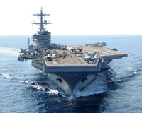 Download the Impressive United States Navy Aircraft Carrier Wallpaper