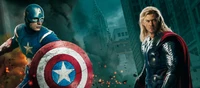 Fond d'Écran Avengers Infinity War avec Captain America et Thor