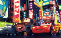 Experience the Magic of Pixar Cars with This Stunning Wallpaper