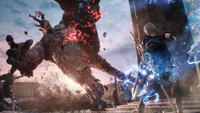 Épique Fond d'écran Devil May Cry 5 avec Nero et Démons