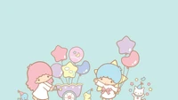 Descarga el Adorable Fondo de Pantalla de Little Twin Stars