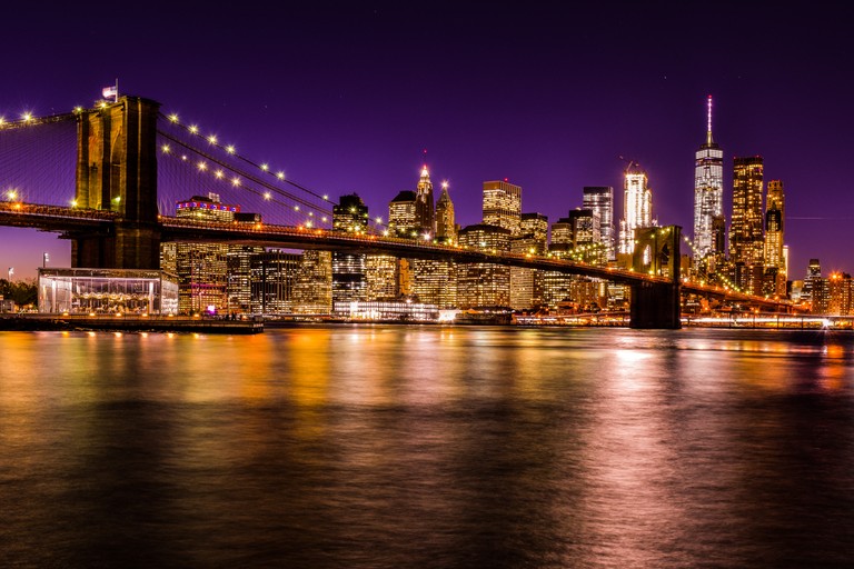 Explore Our Captivating Brooklyn Bridge Night Wallpaper