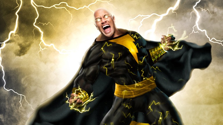 Stunning Black Adam Wallpaper Featuring Dwayne Johnson