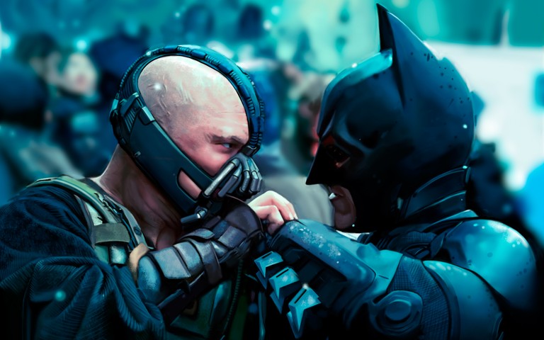 Batman vs Bane: Epic Clash Wallpaper