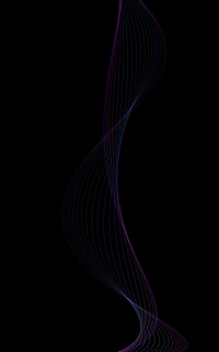 Vibrant Purple and Black Swirl Wallpaper