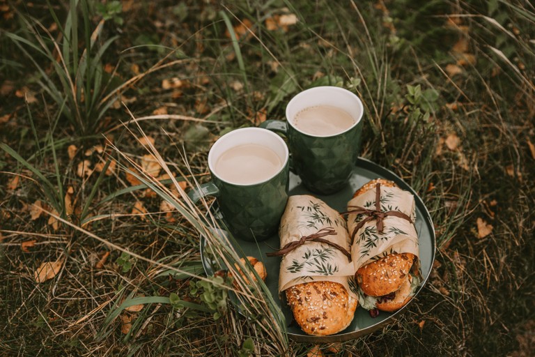 Enjoy a Cozy Picnic Breakfast Scene