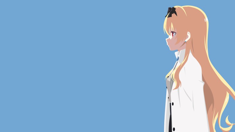 Stunning Minimalist Wallpaper Featuring Yue from Arifureta