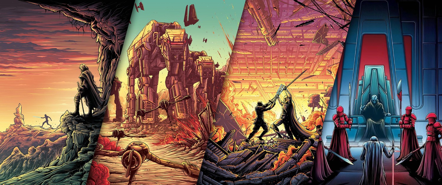 Download Stunning Star Wars Art Featuring Finn and Luke Skywalker