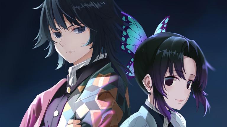 Stunning Giyu Tomioka & Shinobu Kocho Wallpaper