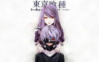 Superbe Fond d'Écran Tokyo Ghoul avec Ken Kaneki et Touka Kirishima