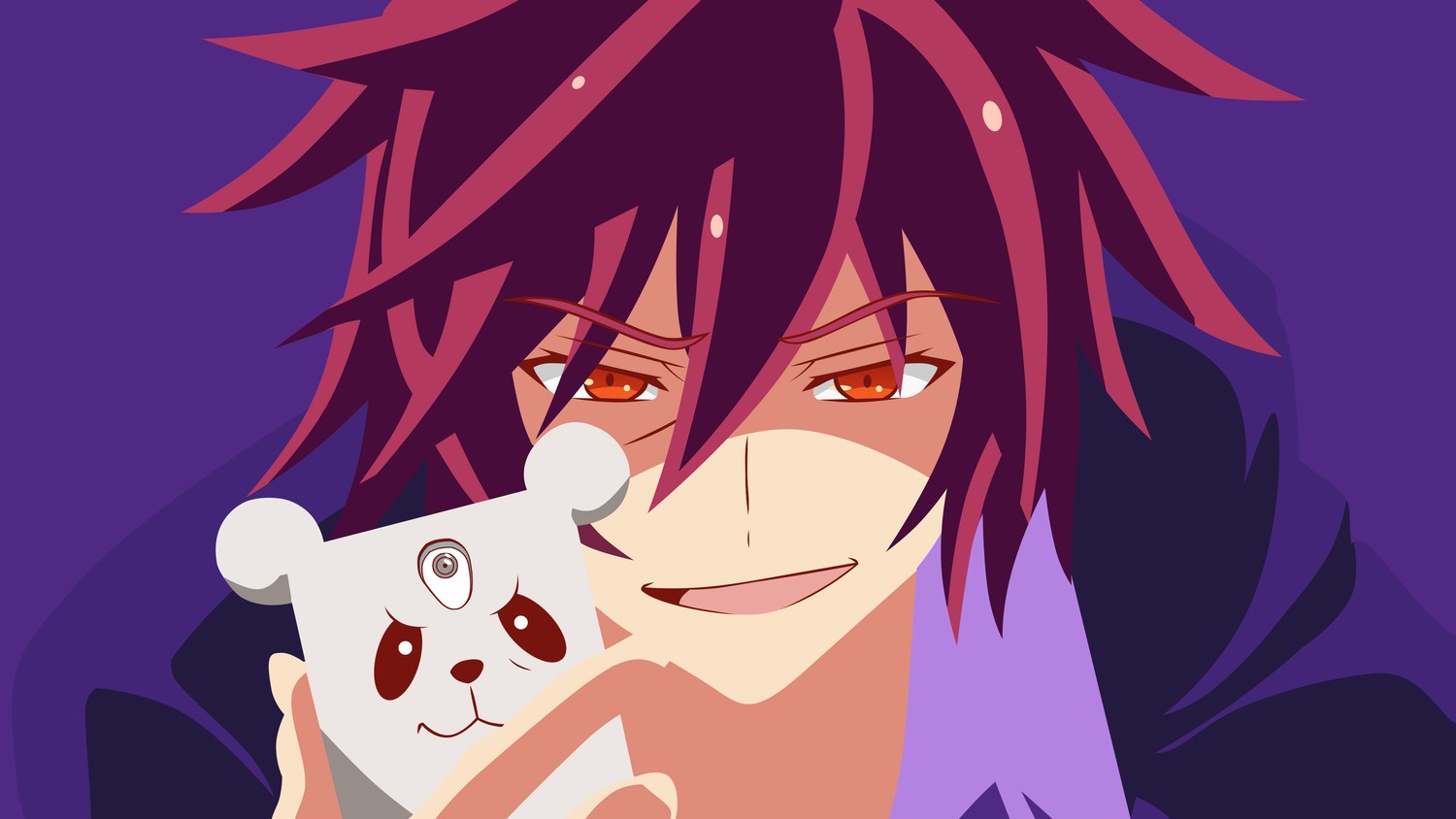 Sora Wallpaper from No Game No Life - 4K Minimalist Anime Download