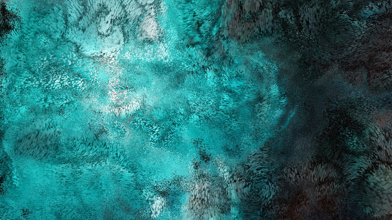 Vibrant Turquoise Abstract Wallpaper