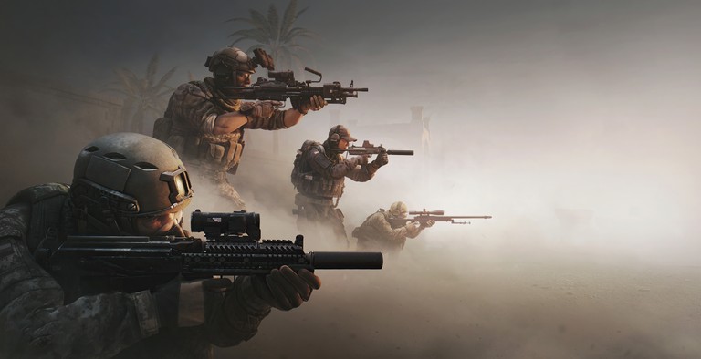 Military Action Wallpaper for Shooter Game Enthusiasts