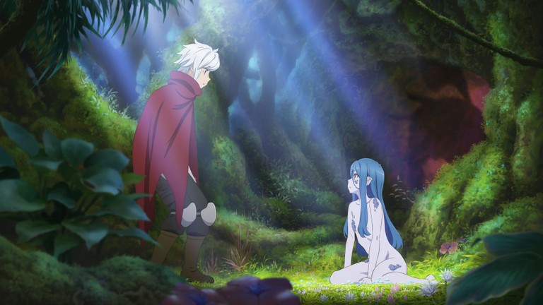 Explore the Enchanting DanMachi Wallpaper with Bell Cranel and Wiene