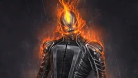 Impresionante fondo de pantalla de Ghost Rider Robbie Reyes para fanáticos de Marvel