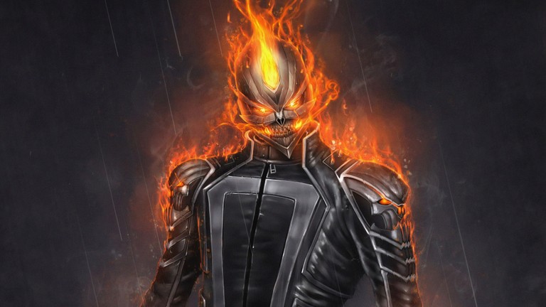 Stunning Ghost Rider Robbie Reyes Wallpaper for Marvel Fans