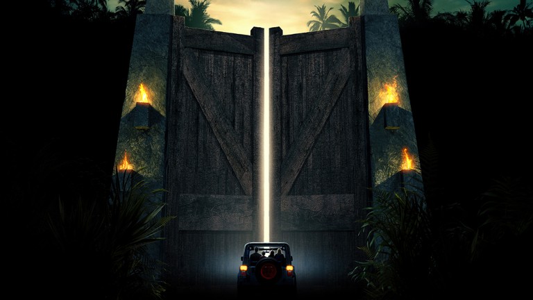 Jurassic Park Gate - 4K Wallpaper Download