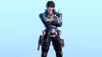 High-Quality Astral Chain Wallpaper of Jin Wong