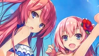 Explora Airi Sakura y Honami Ichinose en este vibrante fondo de pantalla