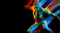 Fond d'Écran 4K de Rey Mysterio - Idéal pour les Fans de WWE