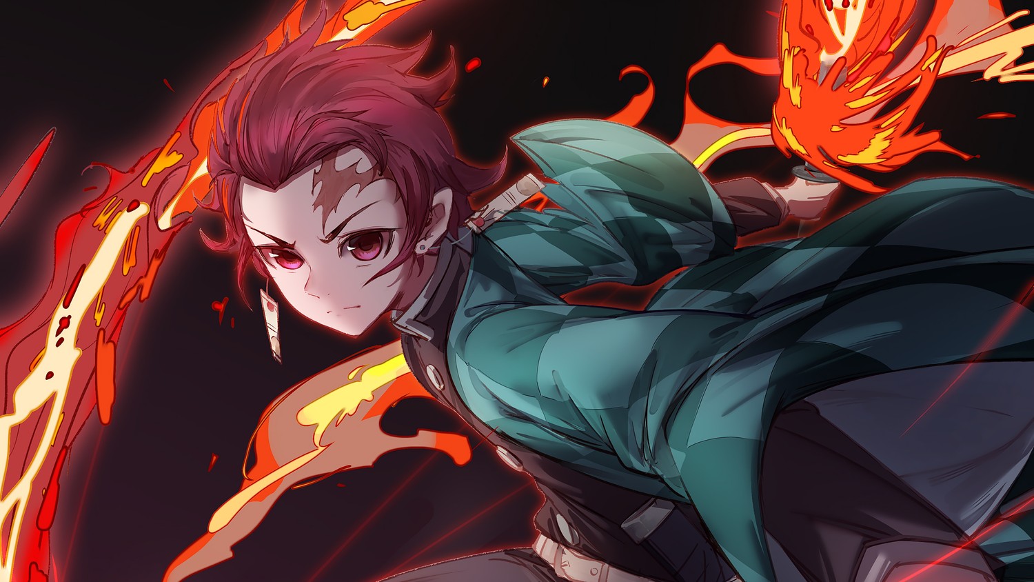 Fondo de Pantalla de Tanjiro Kamado de Demon Slayer: Kimetsu no Yaiba