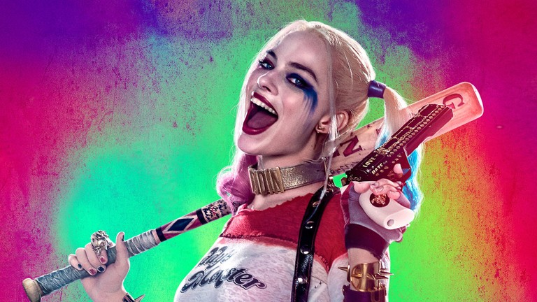 Harley Quinn Wallpaper Featuring Margot Robbie