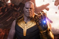 Impresionante fondo de pantalla de Thanos para fans del Universo Cinematográfico Marvel