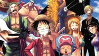 Fond d'Écran One Piece : Collection des Pirates au Chapeau de Paille