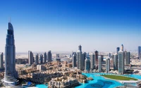 Découvrez le magnifique fond d'écran du paysage de Dubaï