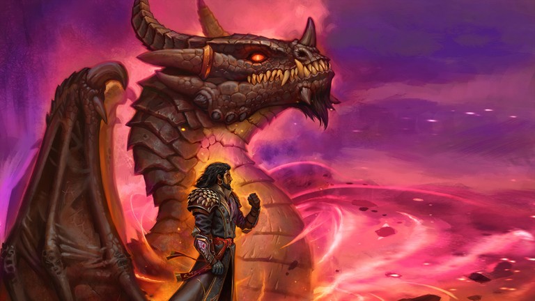 Explore the Epic World of Warcraft Dragonflight Wallpaper