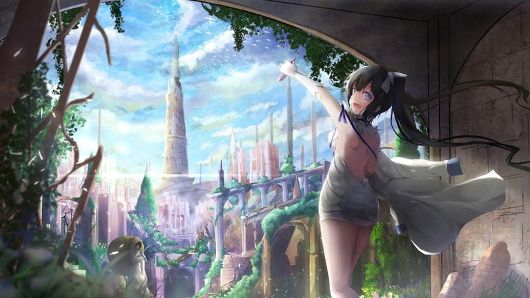 Download Stunning Hestia Wallpaper from 'Is It Wrong to Try to Pick Up Girls in a Dungeon?'