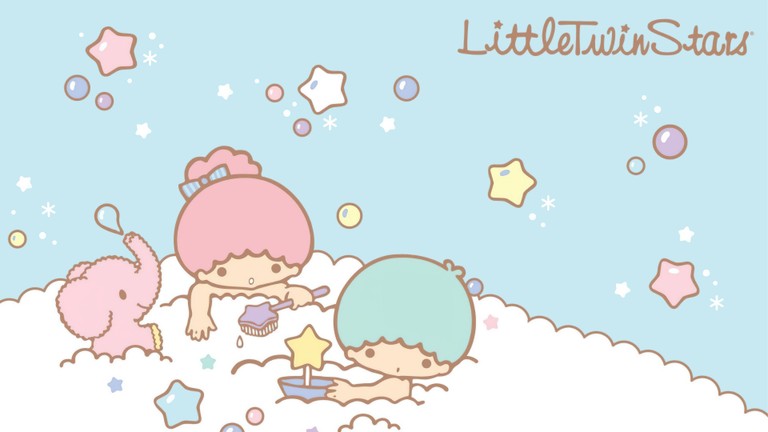 Download Adorable Little Twin Stars Wallpaper