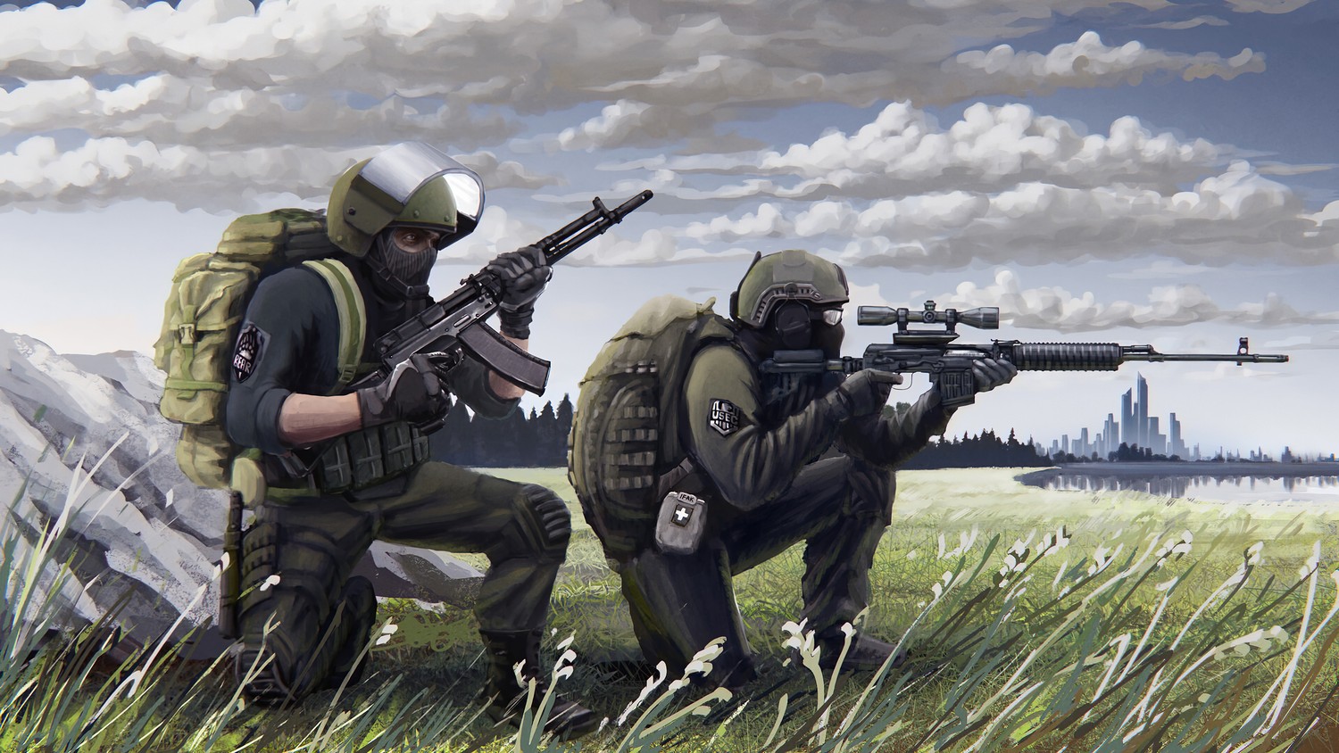 Download Stunning Escape from Tarkov Duo Wallpaper