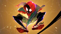 Miles Morales - Fond d'écran emblématique de Spider-Man