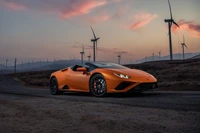 Descarga el Impresionante Fondo de Pantalla Lamborghini Huracan Evo RWD Spyder